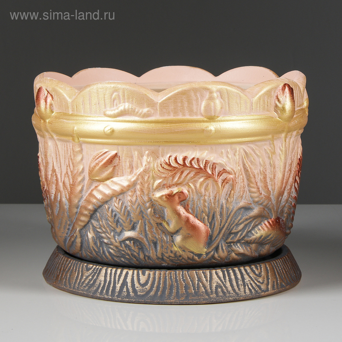 Горшок для цветов "Поляна", медь, керамика, 3.5 л
Горшок для цветов "Поляна", медь, керамика, 3.5 л