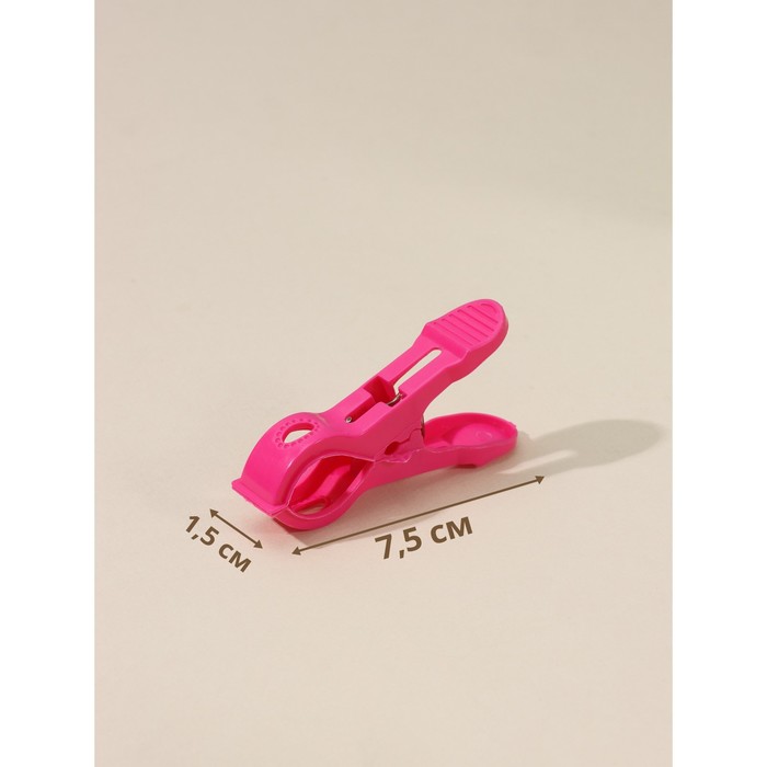 фото Набор прищепок бельевых в корзинке доляна, 7,5 см, 36 шт, цвет микс