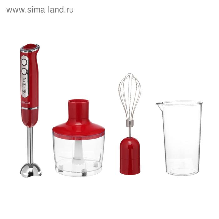 Блендер DELTA LUX DL-7039B, погружной, 800 Вт, 0.6/0.86 л, 5 скоростей, режим "Турбо", крас.
Блендер DELTA LUX DL-7039B, погружной, 800 Вт, 0.6/0.86 л, 5 скоростей, режим "Турбо", крас.