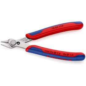 Бокорезы KNIPEX KN-7803125, двухкомпонентные рукоятки, 125 мм, 57 HRC, для электроники
Бокорезы KNIPEX KN-7803125, двухкомпонентные рукоятки, 125 мм, 57 HRC, для электроники