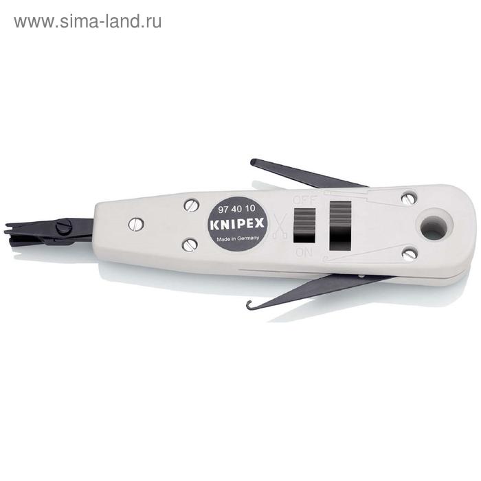 фото Инструмент knipex kn-974010 для укладки кабелей, 175 мм, utp и stp 0.4-0.8 мм2