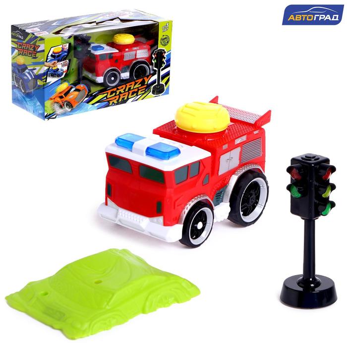 Машина со светофором «Пожарная», работает от батареек
Машина со светофором «Пожарная», работает от батареек