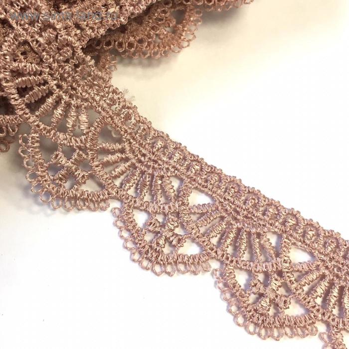 Кружево, размер 3 см, 1 ярд, цвет пыльно - розовый
Кружево, размер 3 см, 1 ярд, цвет пыльно - розовый