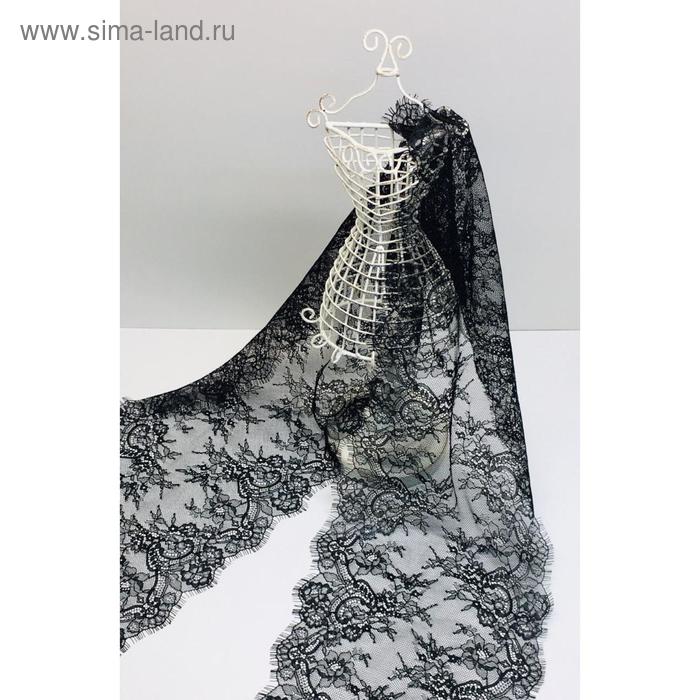 Кружево реснички, размер 25 см, цвет чёрный
Кружево реснички, размер 25 см, цвет чёрный