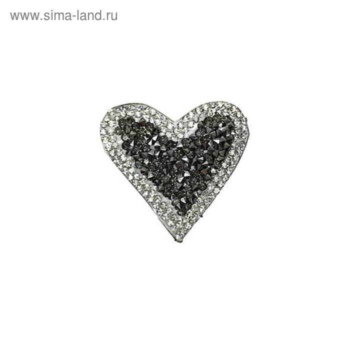 Термоаппликация «Сердце тёмное серебро»
Термоаппликация «Сердце тёмное серебро»