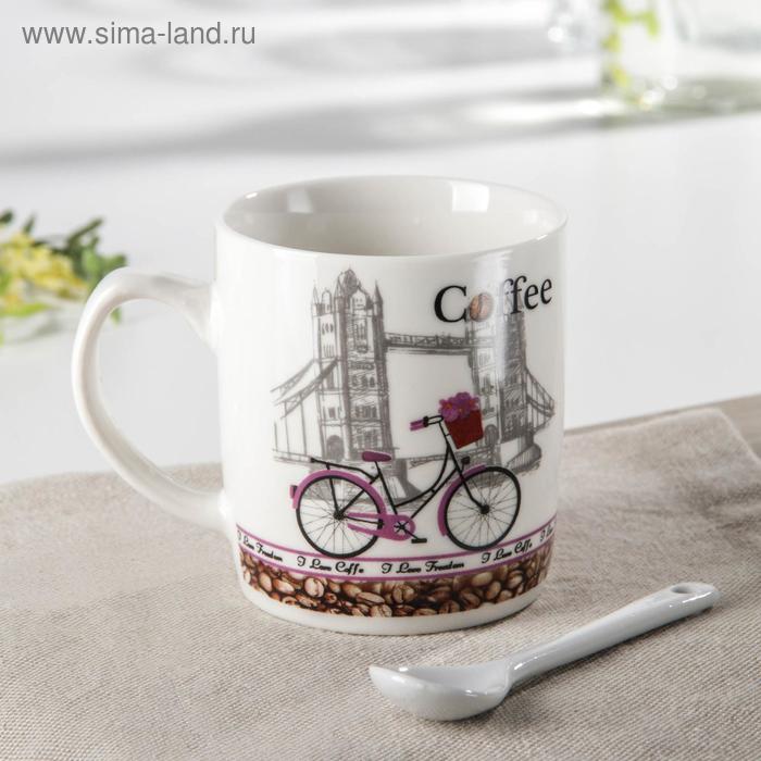 Кружка с ложкой «Кофе в Париже», 200 мл, рисунок МИКС
Кружка с ложкой «Кофе в Париже», 200 мл, рисунок МИКС
