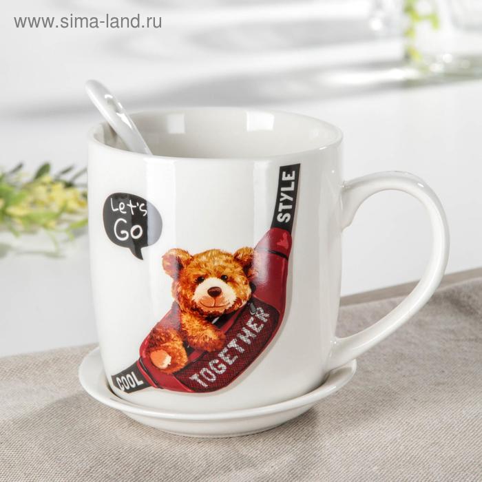 Кружка с подставкой и ложкой «Мишутка в мечтах», 330 мл, рисунок МИКС
Кружка с подставкой и ложкой «Мишутка в мечтах», 330 мл, рисунок МИКС