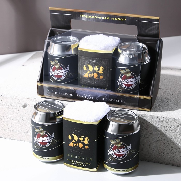 Набор "Настоящий мужчина": шампунь для всех типов волос, 250 мл; гель для душа, аромат сливочного пива, 250 мл; полотенце
Набор "Настоящий мужчина": шампунь для всех типов волос, 250 мл; гель для душа, аромат сливочного пива, 250 мл; полотенце