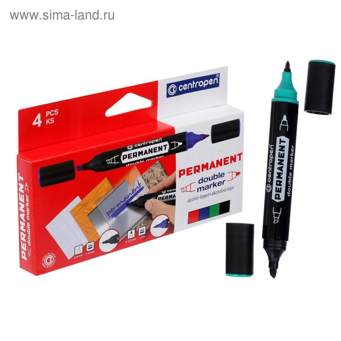Набор маркеров 4 цвета, Centropen 1666/01, двухсторонние, 2.5 мм/1-4.0 мм пулевидный/скошенный
Набор маркеров 4 цвета, Centropen 1666/01, двухсторонние, 2.5 мм/1-4.0 мм пулевидный/скошенный
