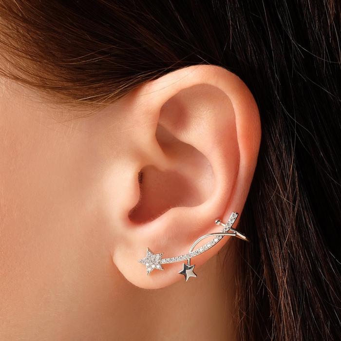 Серьга "Каффа" звёздное небо, цвет белый в серебре
Серьга "Каффа" звёздное небо, цвет белый в серебре