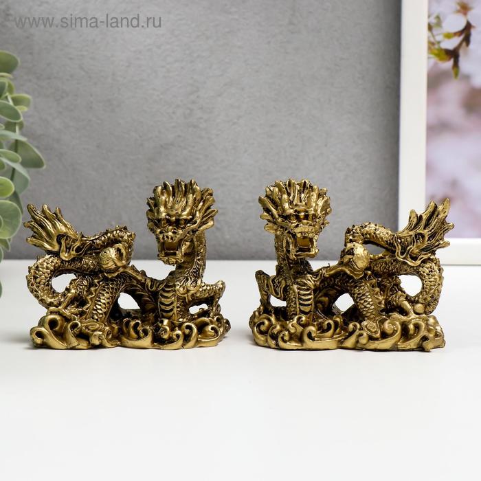 Нэцке полистоун бронза "Огнедышащий дракон" набор 2 шт 7,2х8,5х4,4 см
Нэцке полистоун бронза "Огнедышащий дракон" набор 2 шт 7,2х8,5х4,4 см