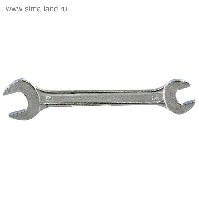 фото Ключ рожковый sparta 144515, хромированный, 13 х 17 мм