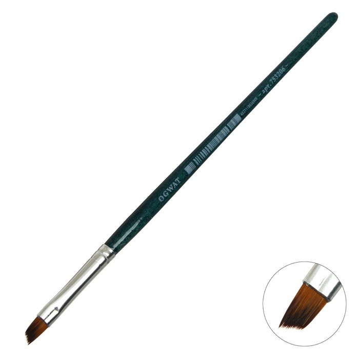 Кисть Синтетика Наклонная Malevich Andy № 6, b-6.0 мм, L-8-5 мм (короткая ручка), синий лак 753206
Кисть Синтетика Наклонная Malevich Andy № 6, b-6.0 мм, L-8-5 мм (короткая ручка), синий лак 753206