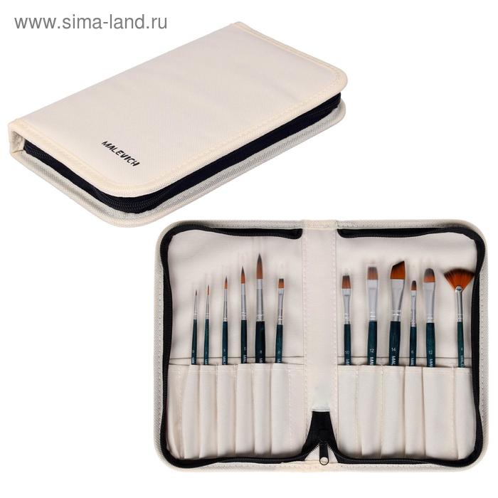 Набор кистей Синтетика 12 штук Malevich Andy (круглые - №0, 1, 3, 5, 8; плоские - №6, 10, 12; скошенная №14; плоскоовальные - №6, 12; веерная - №8) в
Набор кистей Синтетика 12 штук Malevich Andy (круглые - №0, 1, 3, 5, 8; плоские - №6, 10, 12; скошенная №14; плоскоовальные - №6, 12; веерная - №8) в