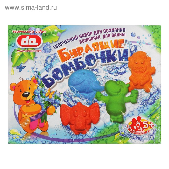 фото Творческий набор для создания бомбочек для ванны "бурлящие бомбочки. животные" detiart