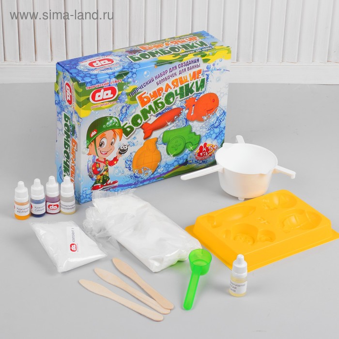 фото Творческий набор для создания бомбочек для ванны "бурлящие бомбочки. боеприпасы" detiart