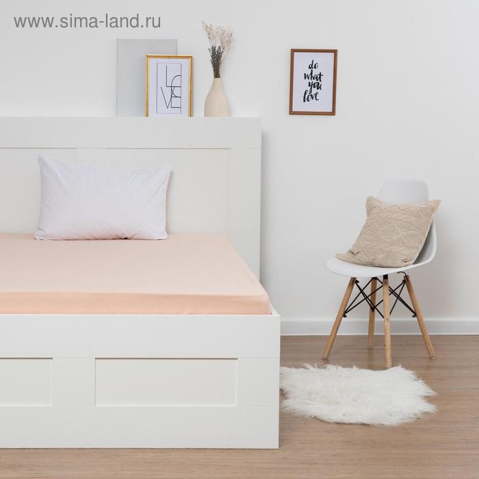 Трикотажная простынь на резинке 90х200х25см, пудровый кулирка
Трикотажная простынь на резинке 90х200х25см, пудровый кулирка