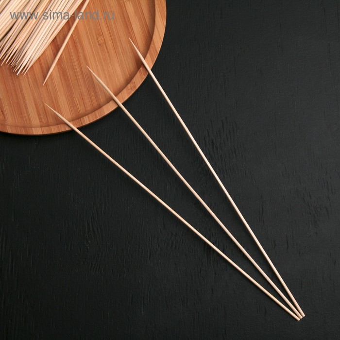 Шампур деревянный Komfi, 30×0,3 см, берёза, по 100 шт
Шампур деревянный Komfi, 30×0,3 см, берёза, по 100 шт