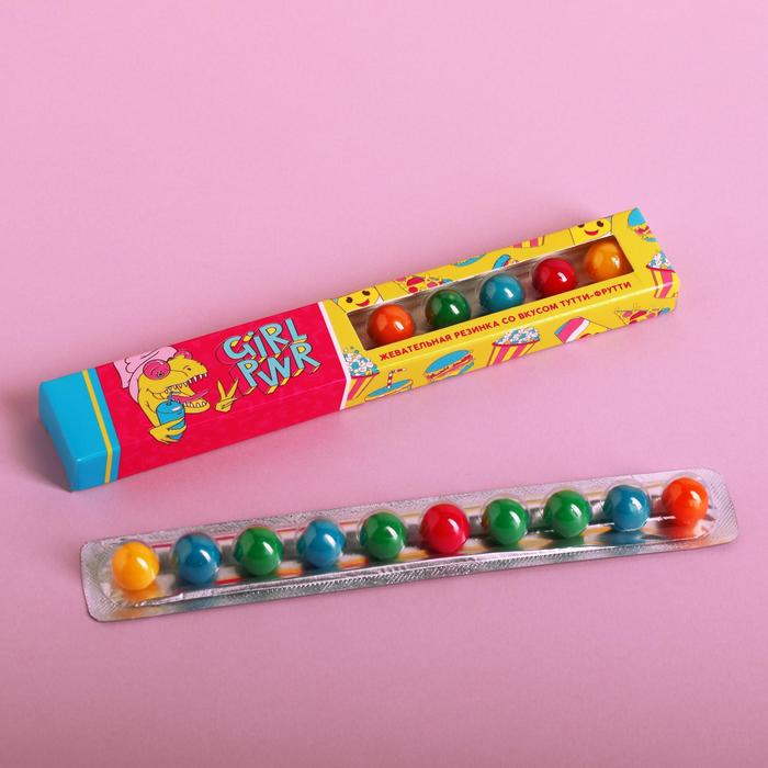 Жевательная резинка Girl PWR, тутти-фрутти, 20 г.
Жевательная резинка Girl PWR, тутти-фрутти, 20 г.