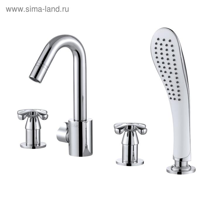 Смеситель для ванны D K Hessen Lorsch DA1414901, двухвентильный, встраиваемый, хром
Смеситель для ванны D K Hessen Lorsch DA1414901, двухвентильный, встраиваемый, хром