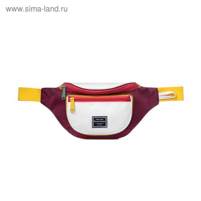 фото Поясная сумка mah m200104s01 бордовый/белый, 5.8" mr.ace-homme