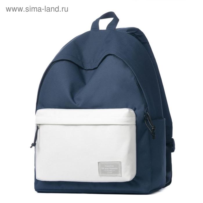 фото Рюкзак mah mr19b1605b01 синий/белый, 14" mr.ace-homme