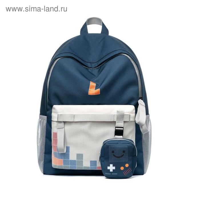 фото Рюкзак mah mr19c1769b01 темно-синий/белый, 14" mr.ace-homme