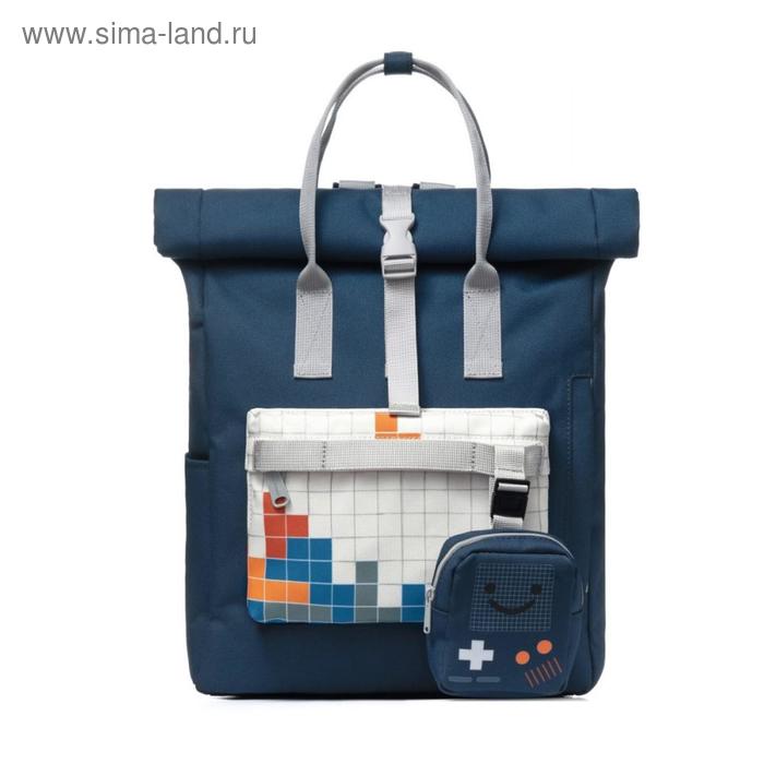 фото Рюкзак mah mr19c1770b01 темно-синий/белый, 14" mr.ace-homme