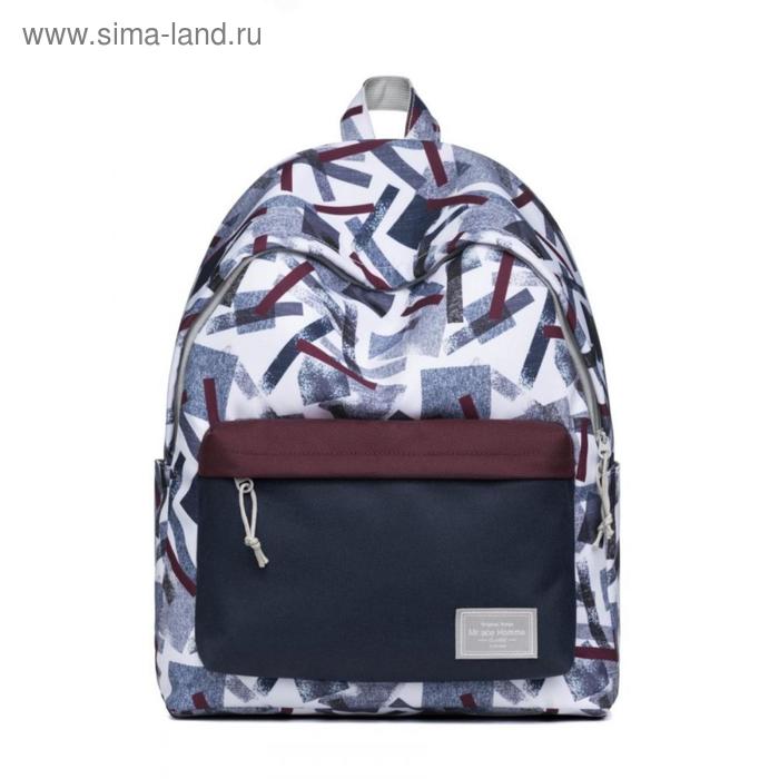 фото Рюкзак mah mr19c1810b01 серый/белый/темно-синий, 14" mr.ace-homme