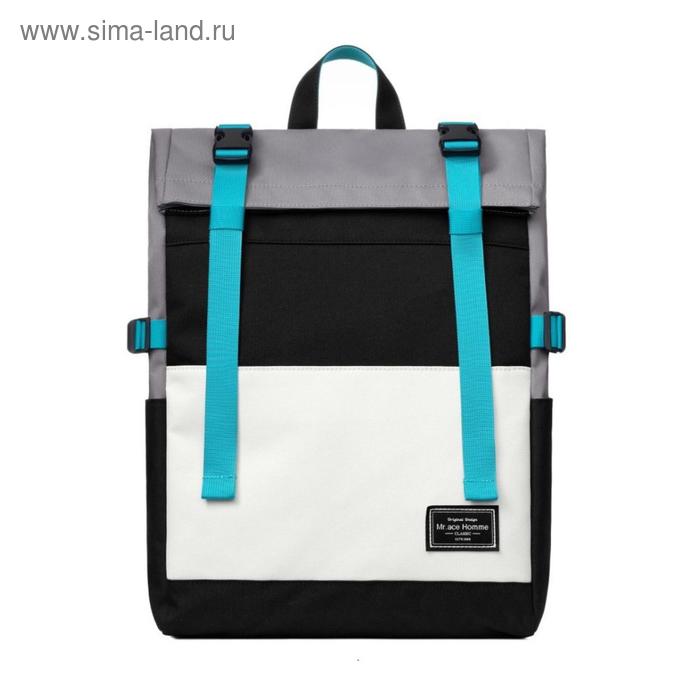 фото Рюкзак mah mr20b1881b01 черный/белый/серый, 15" mr.ace-homme