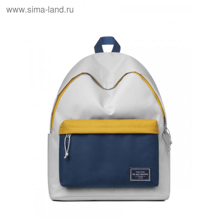 фото Рюкзак mah mr20b1892b01 светло-серый/темно-синий, 14" mr.ace-homme