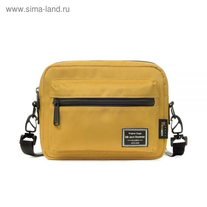 фото Сумка плечевая mah m190053s09 желтый, 5.8" mr.ace-homme