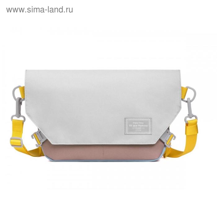 фото Сумка плечевая mah m200111s01 светло-серый/розовый, 9.7" mr.ace-homme
