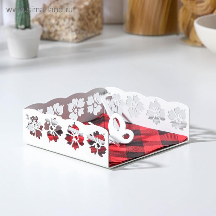 Салфетница GALA «Цветы», 13,5×15×4,5 см, цвет белый
Салфетница GALA «Цветы», 13,5×15×4,5 см, цвет белый