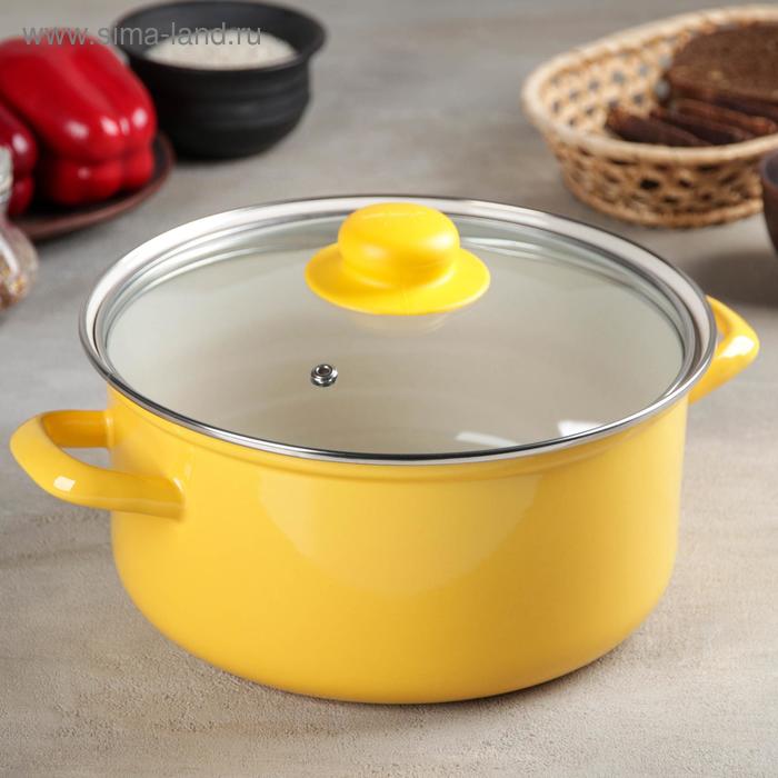 Кастрюля, 4,5 л, жёлтая, цилиндр
Кастрюля, 4,5 л, жёлтая, цилиндр
