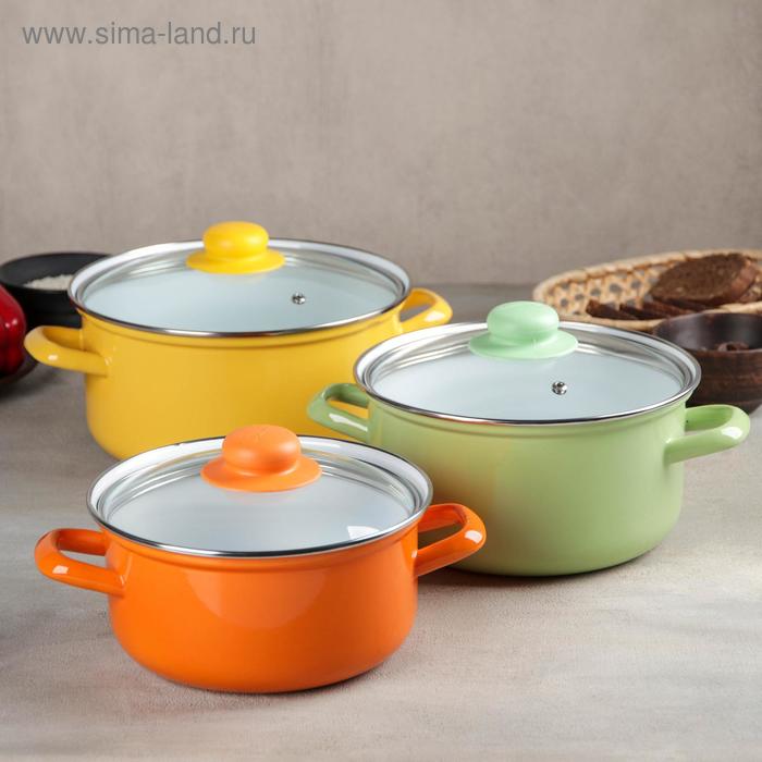 Набор кастрюль «Яркая феерия», 3 предмета: 2 л, 3 л, 4,5 л
Набор кастрюль «Яркая феерия», 3 предмета: 2 л, 3 л, 4,5 л