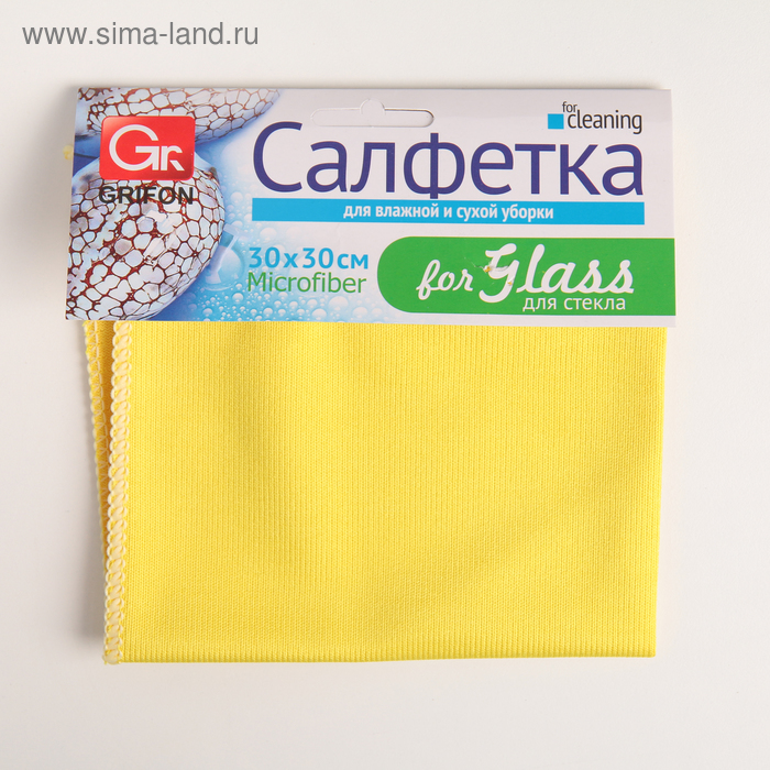 Салфетка для стекла из микрофибры, 30×30 см, 1 шт
Салфетка для стекла из микрофибры, 30×30 см, 1 шт