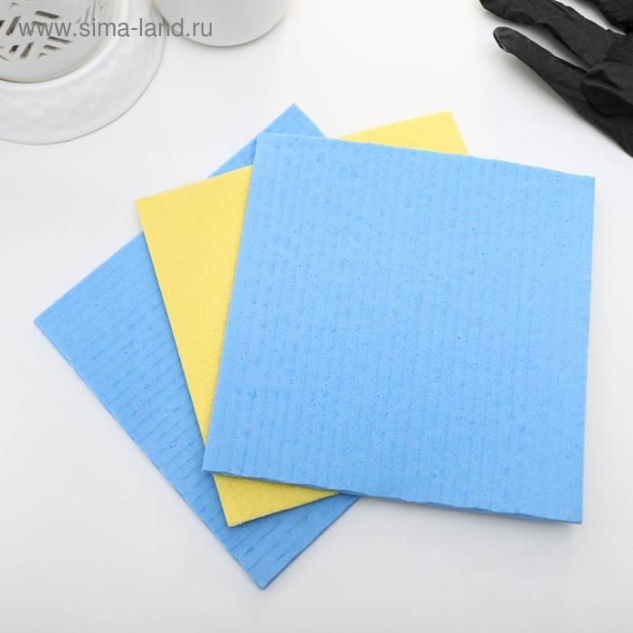 Набор губчатых салфеток для кухни, 15×15 см, 3 шт, цвет МИКС
Набор губчатых салфеток для кухни, 15×15 см, 3 шт, цвет МИКС