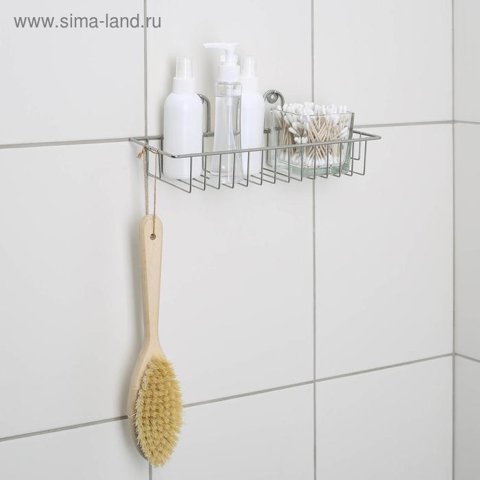 Полка прямоугольная, 1 ярус, 12×30×5 см, цвет хром
Полка прямоугольная, 1 ярус, 12×30×5 см, цвет хром