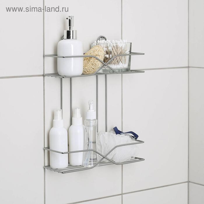 Полка прямоугольная 2-х ярусная «Х», 10×26×30 см, цвет хром
Полка прямоугольная 2-х ярусная «Х», 10×26×30 см, цвет хром