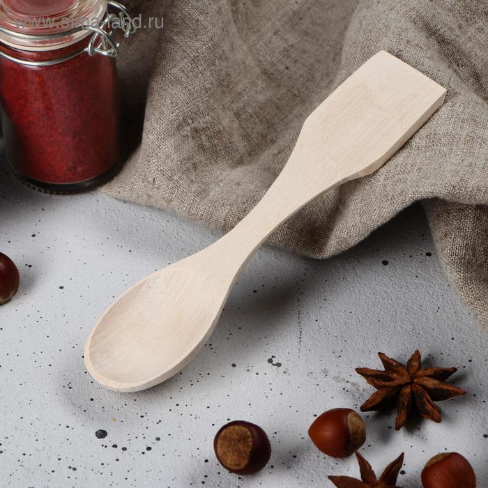 Ложка-лопатка деревянная, 16х4 см, массив бука
Ложка-лопатка деревянная, 16х4 см, массив бука