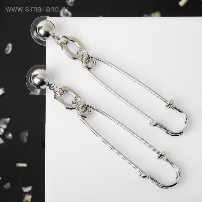 Серьги металл "Булавки" на овале, цвет серебро
Серьги металл "Булавки" на овале, цвет серебро