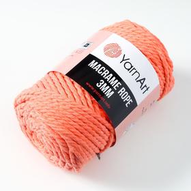 Пряжа "Macrame Rope" 60% хлопок, 40% вискоза/полиэстер 3мм 63м/250гр (767 роз.коралл)
Пряжа "Macrame Rope" 60% хлопок, 40% вискоза/полиэстер 3мм 63м/250гр (767 роз.коралл)