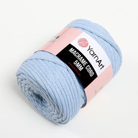 Пряжа "Macrame Cord" 60% хлопок, 40% вискоза/полиэстер 5 мм 85м/500гр (760 св.голубой)
Пряжа "Macrame Cord" 60% хлопок, 40% вискоза/полиэстер 5 мм 85м/500гр (760 св.голубой)