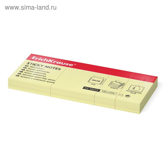 Бумага для заметок с клеевым краем ErichKrause Pastel, 50 х 40 мм, 3 x 100 листов, жёлтая
Бумага для заметок с клеевым краем ErichKrause Pastel, 50 х 40 мм, 3 x 100 листов, жёлтая
