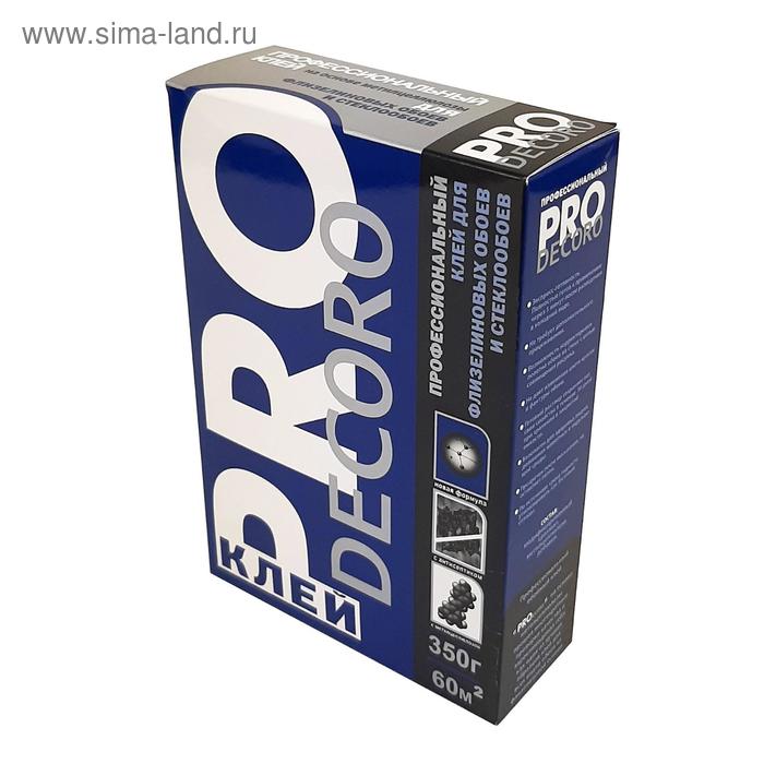 Клей для флизелиновых обоев Decoro PRO 350гр 60м2
Клей для флизелиновых обоев Decoro PRO 350гр 60м2