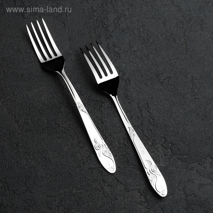 Вилка десертная «Узоры», h=16 см, толщина 1,8 мм, цвет серебряный
Вилка десертная «Узоры», h=16 см, толщина 1,8 мм, цвет серебряный