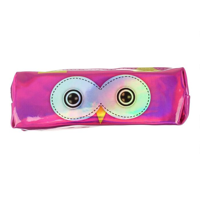 Пенал школьный "Сова" на молнии, зеркальный малиновый
Пенал школьный "Сова" на молнии, зеркальный малиновый