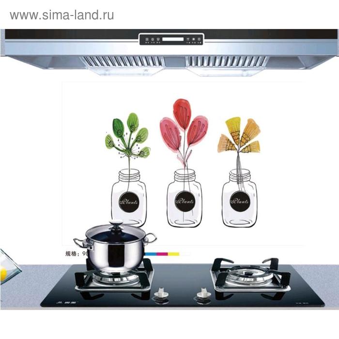 Наклейка на кафельную плитку "Три цветка" 60х90 см 
Наклейка на кафельную плитку "Три цветка" 60х90 см