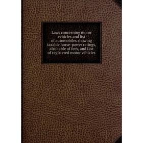 Книга Laws concerning motor vehicles and list of automobiles showing taxable horse-power ratings, also table of fees, and List of registered motor veh
Книга Laws concerning motor vehicles and list of automobiles showing taxable horse-power ratings, also table of fees, and List of registered motor veh